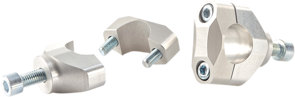 Handlebar Adapter Set Silver, 1, nordicamoto.ro