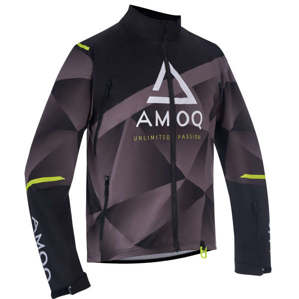Geacă de curse AMOQ Apex V2, negru/gri/galben Hivis, mărimea 2XL, 2, nordicamoto.ro