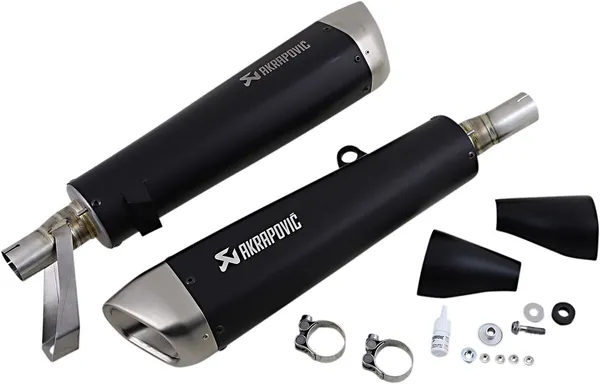 Evacuare Finala Akrapovic Slip-on TI BK STR TWIN S-T9SO2-HCQTBL-0