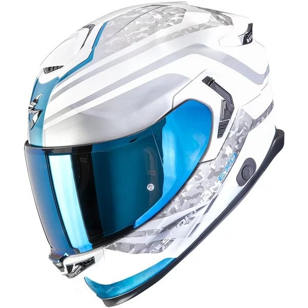 Casca integrala SCORPION EXO-GT SP AIR ARTEN M Alb/Albastru, 8, nordicamoto.ro
