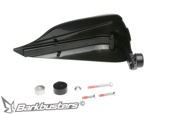 Storm Handguard – Single Point Bar End Mount - Threaded Black, 2, nordicamoto.ro