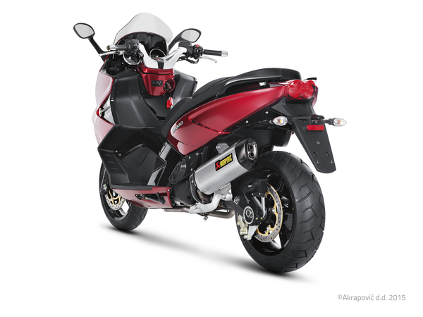 Slip-on Line Muffler Scooter Black, Carbon Fiber -1