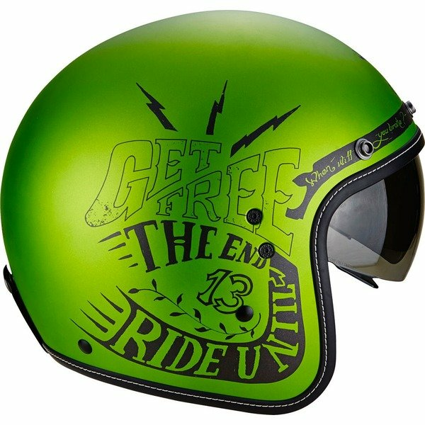 Casca jet SCORPION BELFAST FENDER Negru/Verde S, 2, nordicamoto.ro