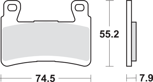 Hs Street Excel Sintered Front Brake Pads, 1, nordicamoto.ro