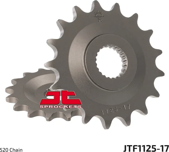 JT SPROCKETS Pinion față, culoare naturală, 1, nordicamoto.ro