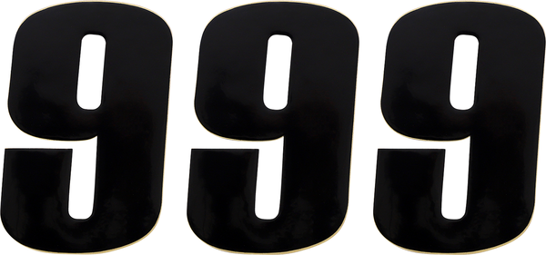 Vinyl Race Numbers Black-0