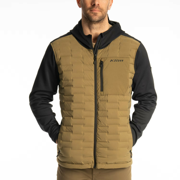 Hanorac Klim Boulder Stretch Down Hybrid Dark Olive - Black-8