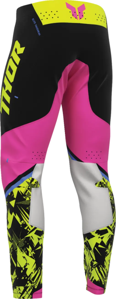 Pantaloni Sportmode Punkd negru-roz-galben, 17, nordicamoto.ro