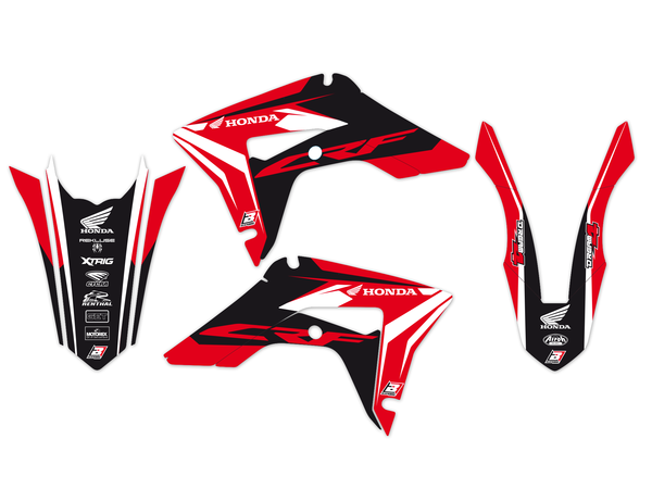 Dream 4 Graphics Kit Black, Red, White, 1, nordicamoto.ro