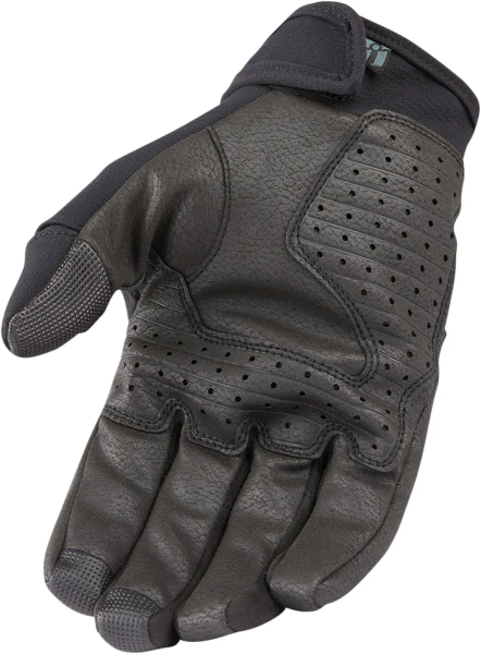Manusi Textil/Piele Icon Stormhawk CE Black/Gray-7