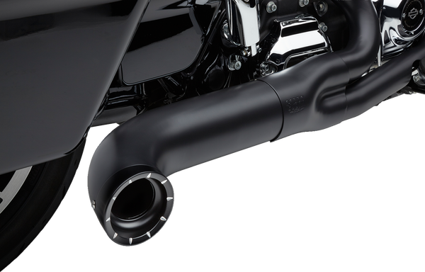 Turn Out 2-into-1 Exhaust System Black, 5, nordicamoto.ro
