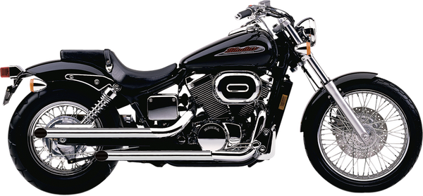Drag Pipes Exhaust System Chrome, 1, nordicamoto.ro