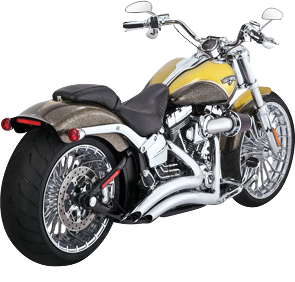 Big Radius Exhaust System Chrome, 2, nordicamoto.ro