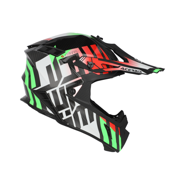 Casca Acerbis Steel Carbon 22-06 Verde/Rosu XXL-10