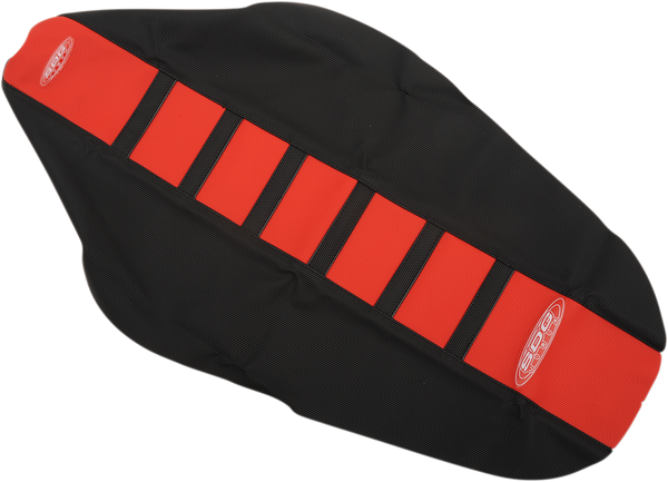 6-rib Gripper Seat Cover Black, Red, 2, nordicamoto.ro