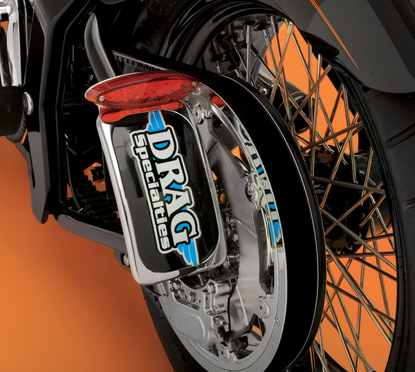 Mini Led Cat Eye Taillight With License Plate Mount White, 2, nordicamoto.ro