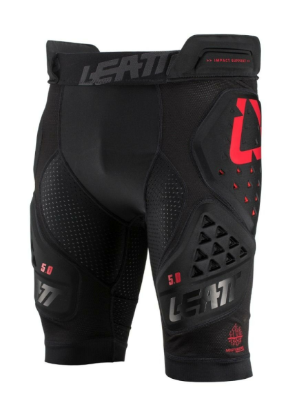 Pantaloni scurti protectie Leatt 3DF 5.0 Black/Red-0
