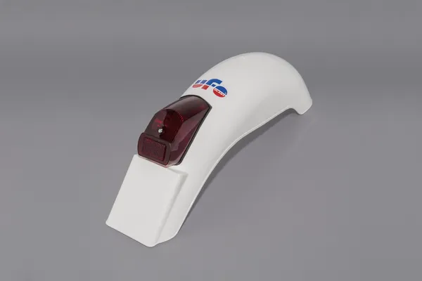 Universal Vintage Rear Fenders With Light White