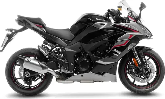 Tobă de eșapament LeoVince LV-14 R Titanium Slip-On pentru Kawasaki Ninja 1000 SX / Tourer, 5, nordicamoto.ro