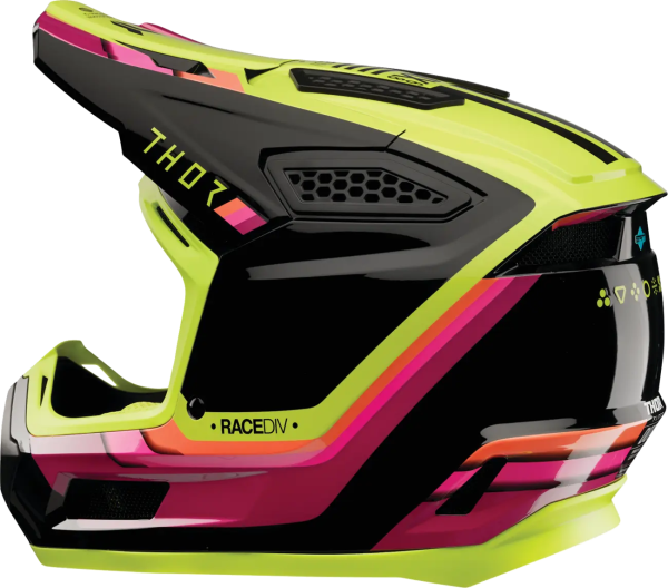 Casca Thor Fleet Defy Negru/Verde Fluo XXL-2