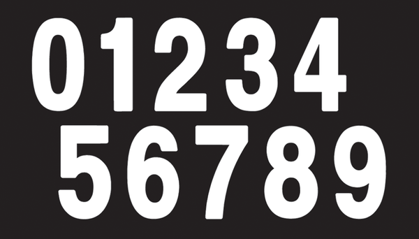 Pro Numbers White, 1, nordicamoto.ro