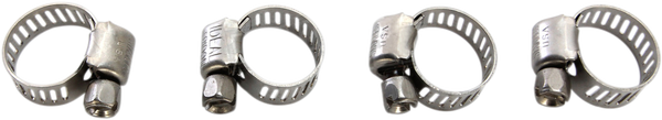 MOOSE RACING Gear Drive Hose Clamps Silver -0