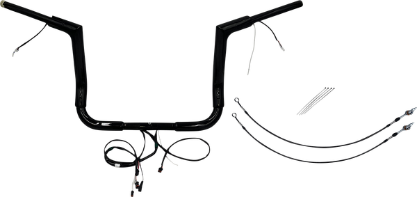 Plug & Play Ez Install 1-1/2(r) Flat Top Handlebar Kit Black, 2, nordicamoto.ro
