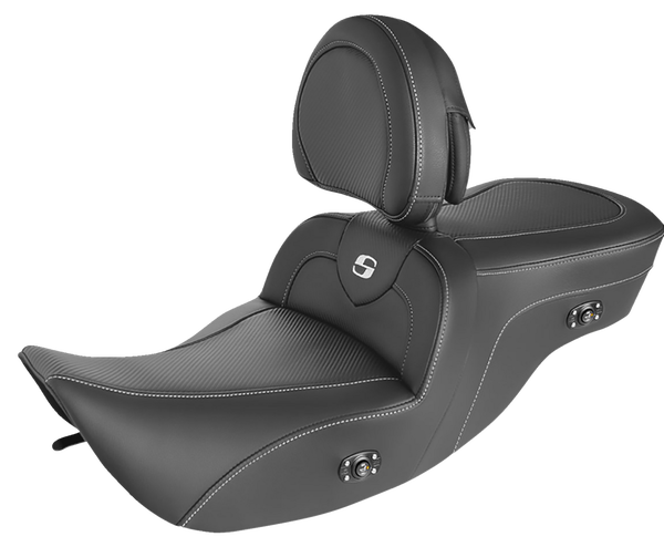 Heated Roadsofa Carbon Fiber Seat Black, 1, nordicamoto.ro