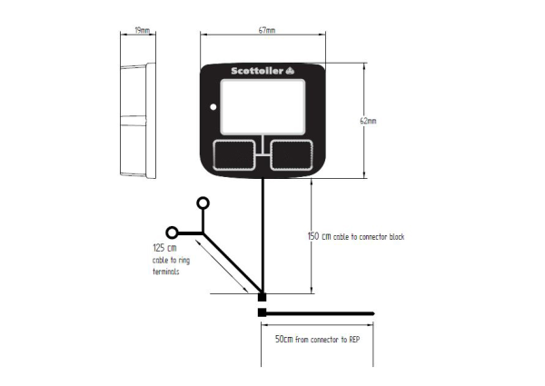 Sistem Scottoiler lubrifiere lant eSystem + lubrifiant biodegradabil verde-3