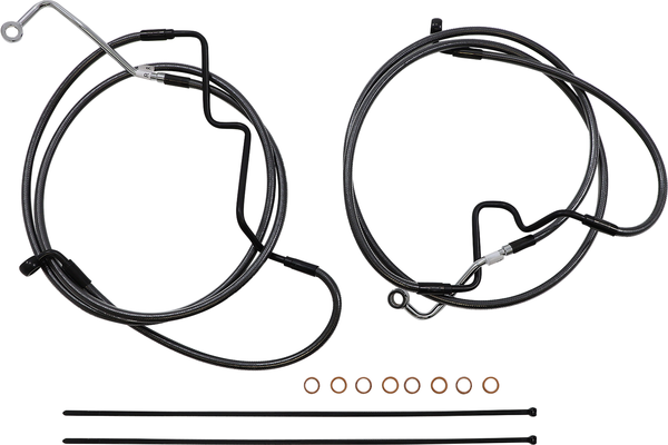 Black Pearl Designer Handlebar Installation Kit Black, 4, nordicamoto.ro