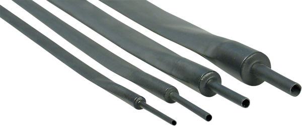 Hi-temp Shrink Tubes Black, 1, nordicamoto.ro