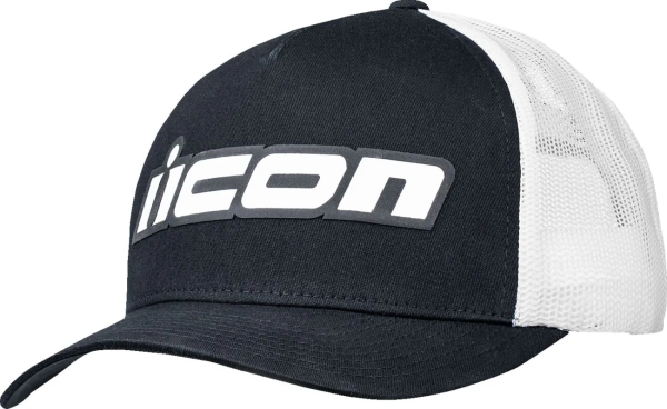 Sapca ICON Icon Slant  White/Black, 1, nordicamoto.ro