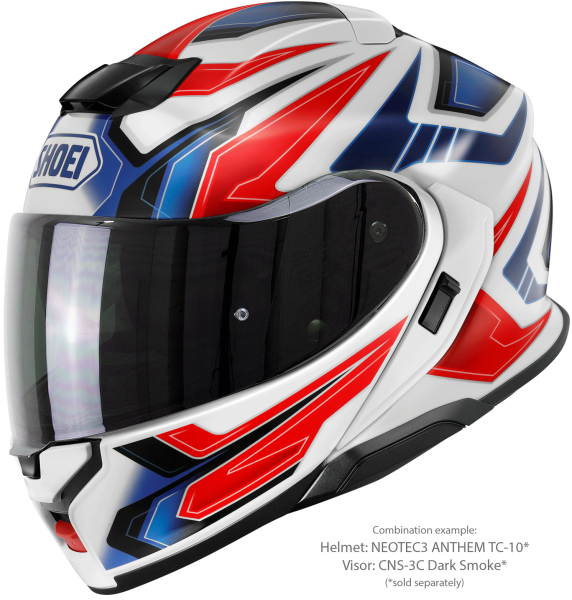 Casca Flip-up SHOEI NEOTEC3 ANTHEM TC-10 Albastru/Rosu/Alb XXL-3