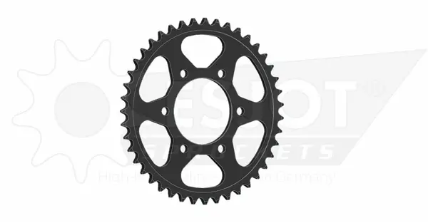 Pinion standard spate 525 negru, 1, nordicamoto.ro
