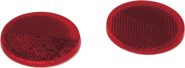 Round Saddlebag Reflectors Red, 1, nordicamoto.ro