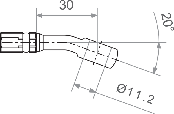 Banjo Varioflex Fitting Black, 1, nordicamoto.ro