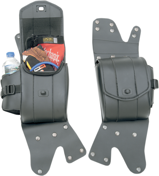 Cruis'n Deluxe Saddlebag Guard Bag Set Black, 2, nordicamoto.ro