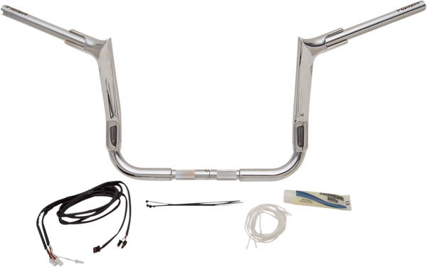 1-1/2(r) Ez Install Pointed Top Handlebar Kit Silver, 2, nordicamoto.ro