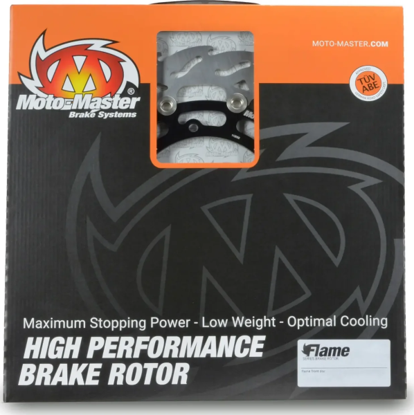 Flame Series Rotor Black, Silver, Stainless Steel -0