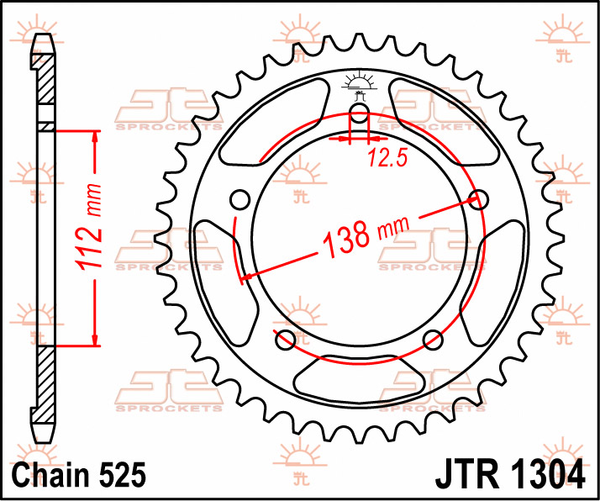 Steel Rear Sprocket Natural-4