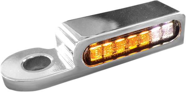 Led Handlebar Turn Signals Natural, Chrome, 1, nordicamoto.ro
