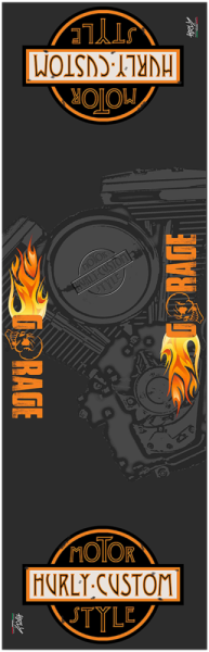 Workstation Floor Mat Black, Orange, 1, nordicamoto.ro