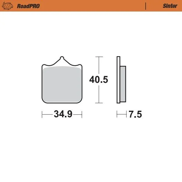 Roadpro Sinder Brake Pad Front-0