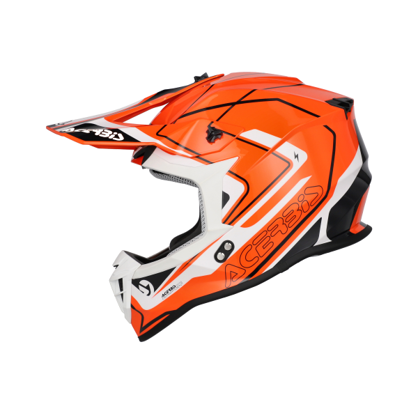 Casca Acerbis Linear 22-06 Alb/Portocaliu XXL-6
