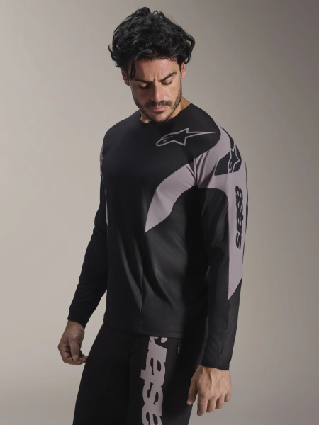 Tricou cu mâneci lungi A-Supra Elite, negru, 4, nordicamoto.ro