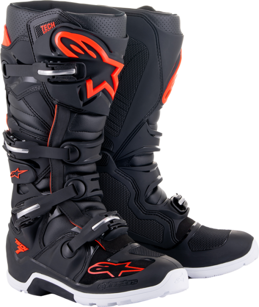 Boot T7 Enduro Bk-rd-gy 7 Black, Gray, Red  40,5, 2, nordicamoto.ro