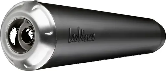 Tobă de eșapament LeoVince Classic Racer Black Edition Slip-On pentru Kawasaki Eliminator, 1, nordicamoto.ro