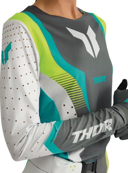 Womens Sportmode Velocity Jersey Gray, Blue -5