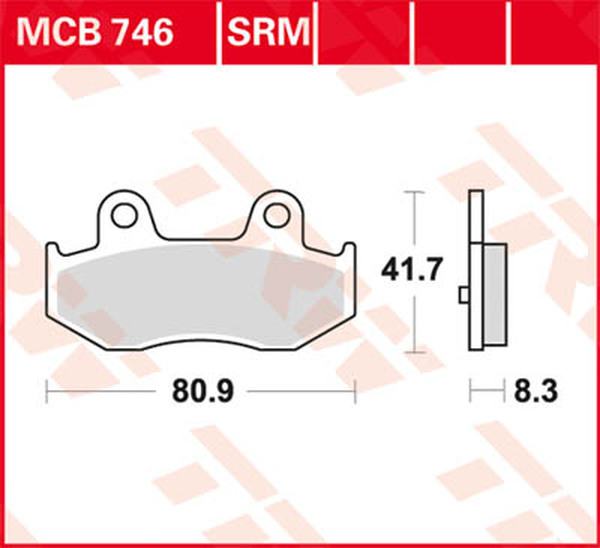 Plăcuțe de frână sinterizate pentru scutere din seria Srm, 1, nordicamoto.ro