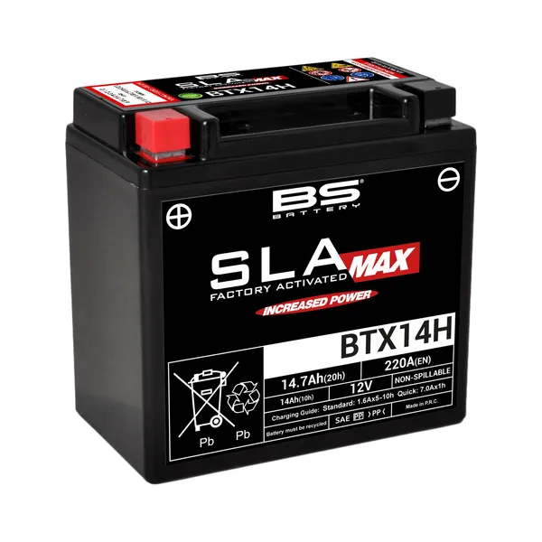 Sla Max Factory- Activated Agm Maintenance-free Battery [60873] Black-0